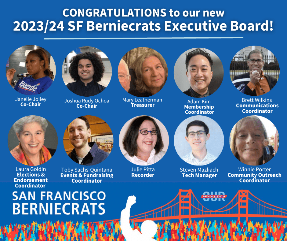 2023 SF Berniecrats Officers